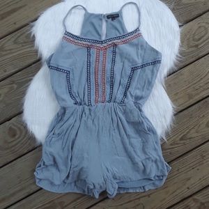 As U Wish embroidered romper